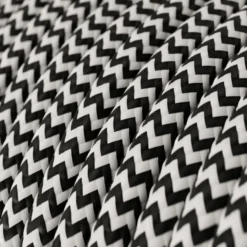 Creative Cables Snoer zwart/wit per cm