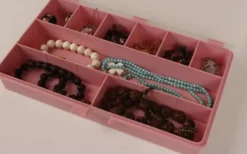 Raaco Sorteerdoos met 9 vakken roze Hot