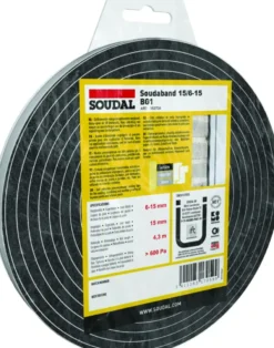 Soudal gecomprimeerde zwelband 6-15mm, 15mm breed en 4,3m lang Sale