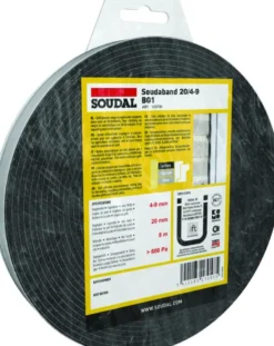 Soudal gecomprimeerde zwelband 4-9mm, 20mm breed en 8m lang Hot