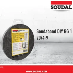 Soudal gecomprimeerde zwelband 4-9mm, 20mm breed en 8m lang Hot