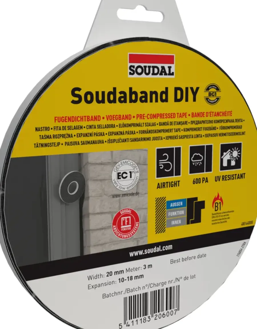 Soudal Soudaband compriband DIY BG1 20/10-18 New