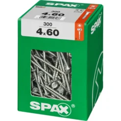 Spax schroef T-Star Plus geel 4x60 mm 300 stuks