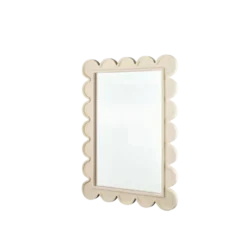 Spiegel beige met randjes