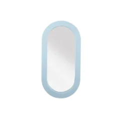 Spiegel met houten frame blauw 20x40x2,5cm