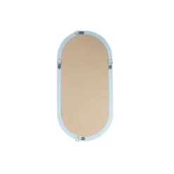 Spiegel met houten frame blauw 20x40x2,5cm