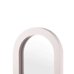 Spiegel met houten frame lila 20x40x2,5cm