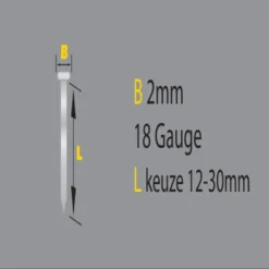 Stanley nagels type j 2x25mm 1000st