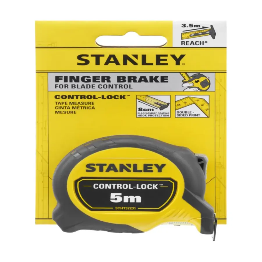 STANLEY rolbandmaat Control-Lock 5 meter Best