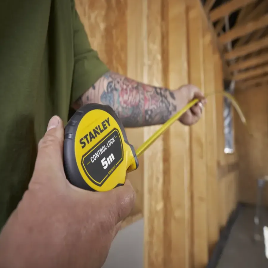 STANLEY rolbandmaat Control-Lock 5 meter Best