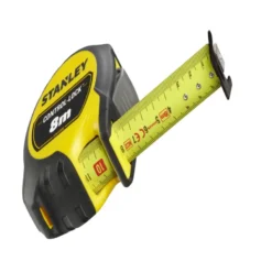 STANLEY rolbandmaat Control-Lock 8 meter Hot