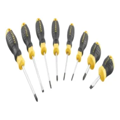 STANLEY schroevendraaierset Cushiongrip 8 delig New