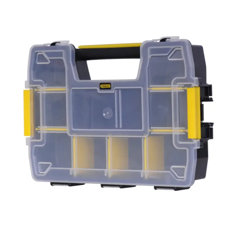 STANLEY Sortmaster Light opbergdoos 10-vaks met handvat ca. 7x30x22 cm