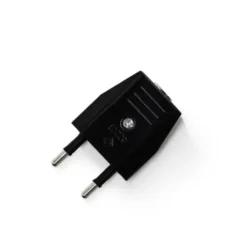 Creative Cables Stekker plat ongeaard zwart New