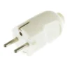 Creative Cables Stekker rond randaarde wit Clearance