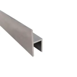 Geen Stoelprofiel mat zilver aluminium 33,5x20x15x2000x1.5 mm New