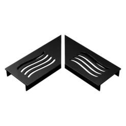 Stonewish Ultra Drain L-rooster zwart wave patroon Outlet