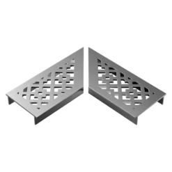 Stonewish Ultra Drain L-rooster zilver disegno patroon Hot