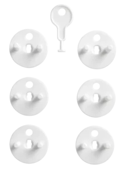 Stopcontact plug met sleutel 6 stuks