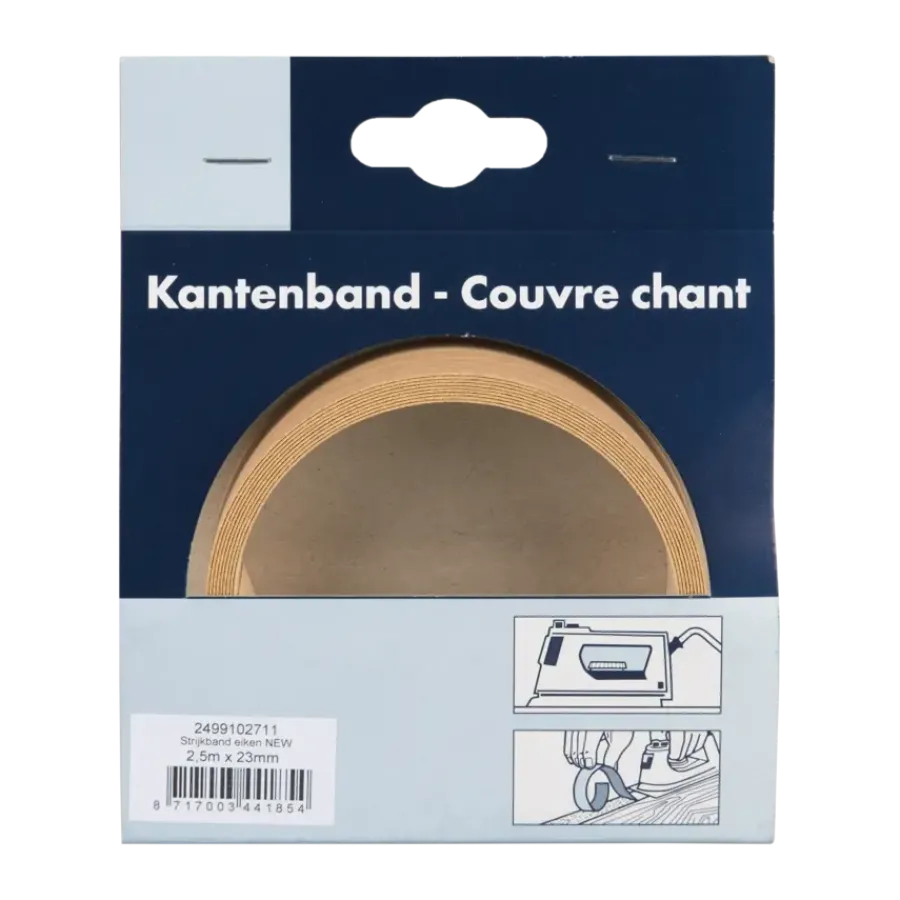 Geen Strijkband licht eiken 23 mm 2,5 m