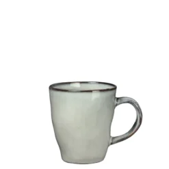 Tabo senseo beker met oor grijs - h8,5xd7,5cm