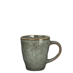 Tabo senseo beker met oor groen - h8,5xd7,5cm