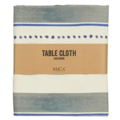 Tafelkleed streep blauw - l250xb140cm