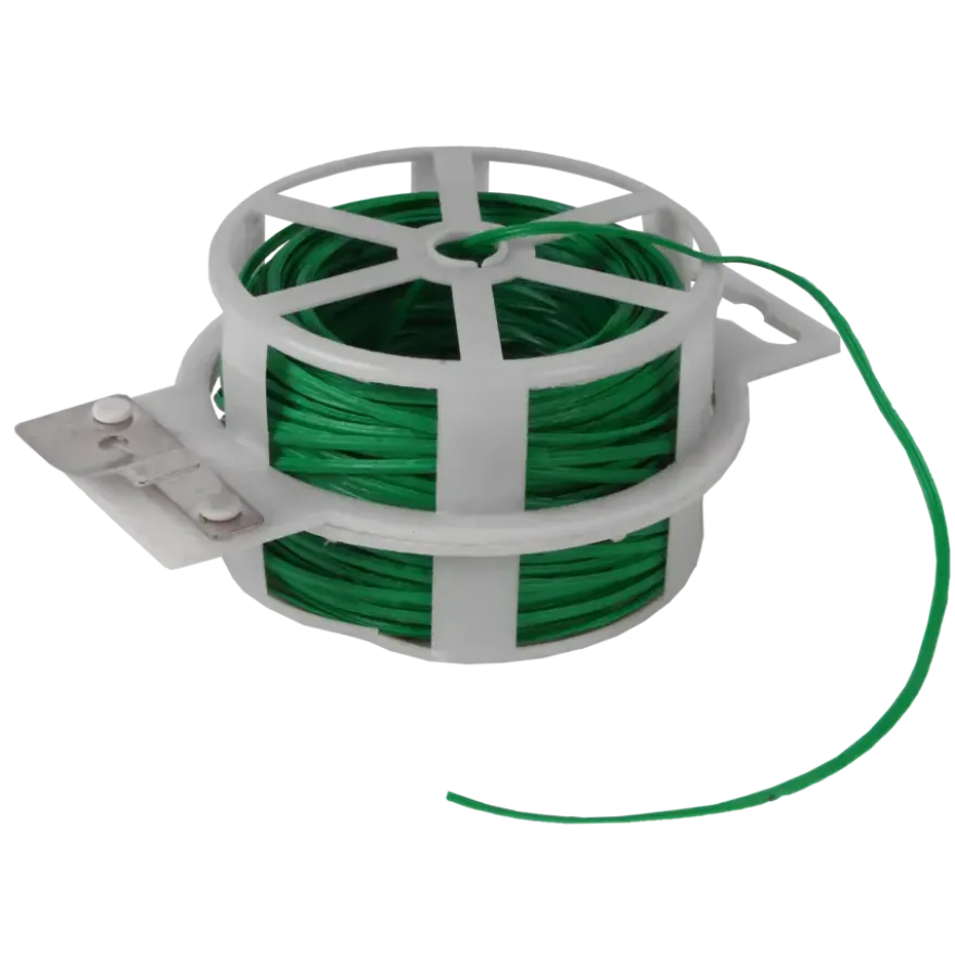 Talen tools bindband groen geplastificeerd metalen kern 50 m