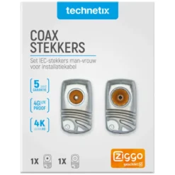 Technetix coax connector haaks male/female Best