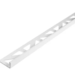Tegelprofiel haaks PVC wit 12,5 mm 300 cm