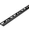 Tegelprofiel kwartrond PVC zwart 8 mm 300 cm