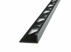 Tegelprofiel recht zwart kunststof 8 mm 270 cm
