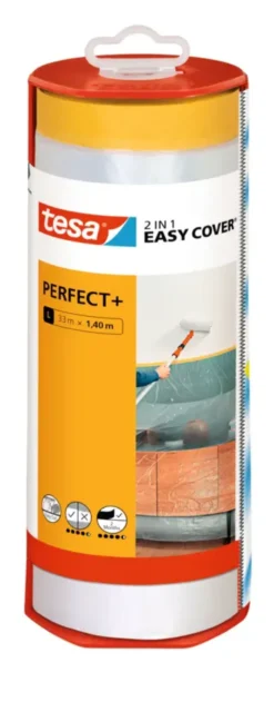 Tesa Easy Cover Perfect+ afdekfolie in dispenser 33mx1,4m Best
