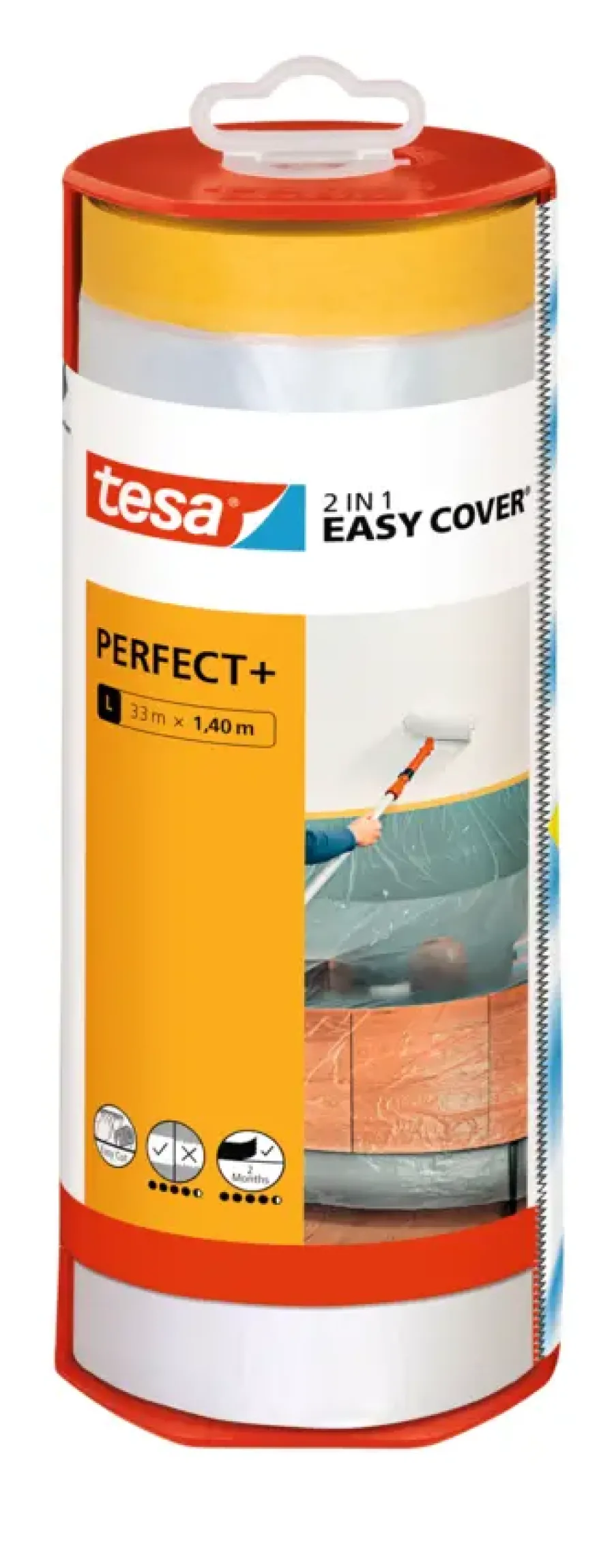 Tesa Easy Cover Perfect+ afdekfolie in dispenser 33mx1,4m Best