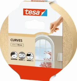 Tesa flexibele afplakband voor rondingen 38 mm x 25 m Sale