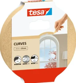 Tesa flexibele afplakband voor rondingen 25 mm x 25 m Online