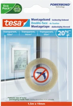 Tesa Montagetape voor Transparant & Glas 20 kg/m Discount