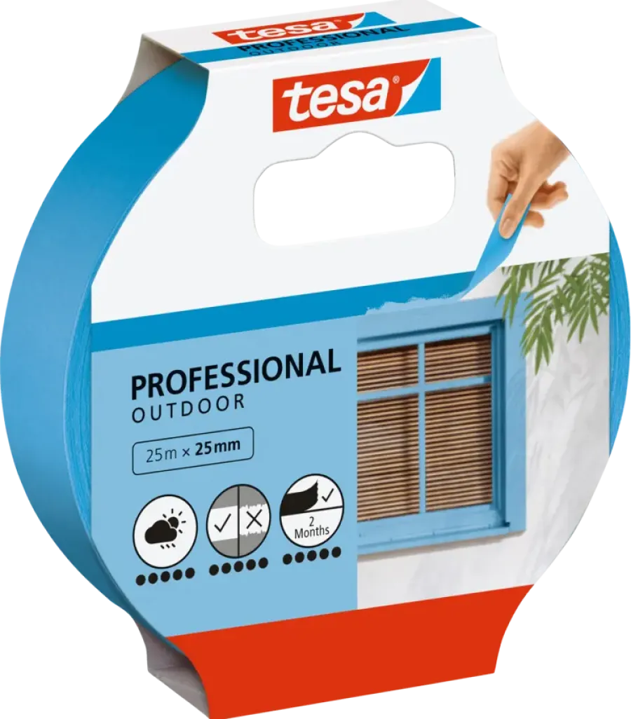 Tesa Professional Outdoor schilderstape blauw 25 mm x 25 m