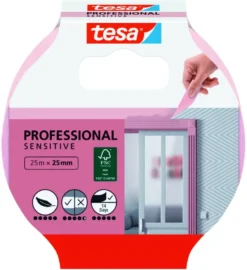Tesa Professional Sensitive schilderstape roze 25 mm x 25 m Best