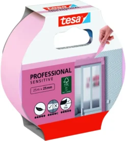 Tesa Professional Sensitive schilderstape roze 38 mm x 25 m Clearance