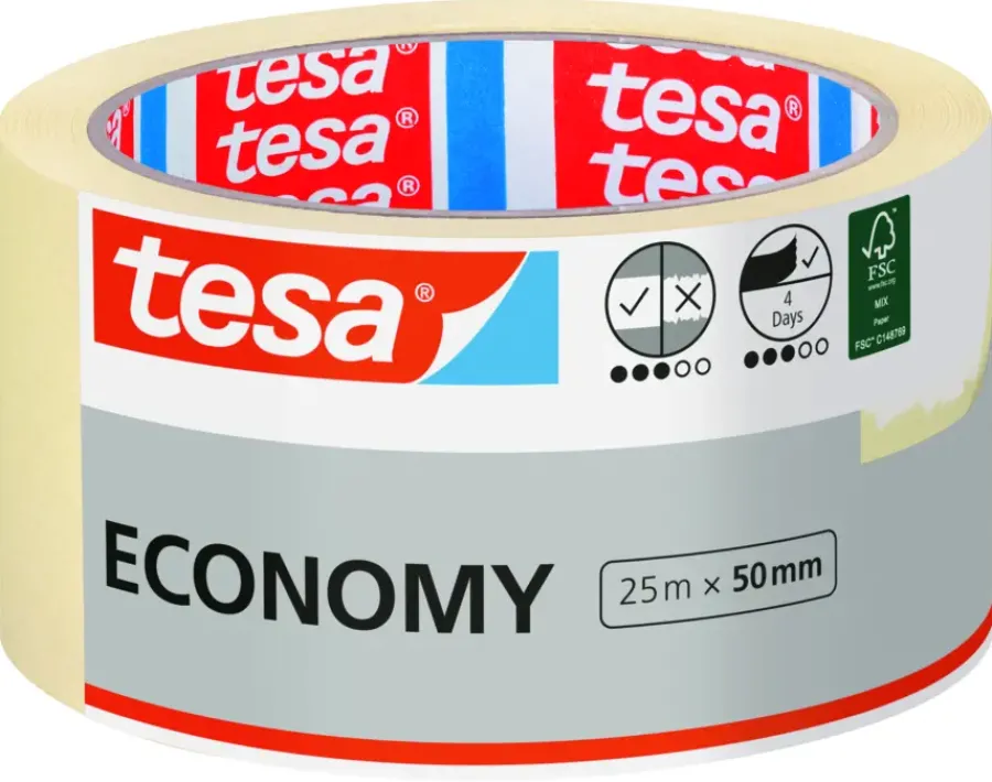 Tesa schilderstape universeel beige 25 m x 50 mm