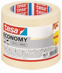 Tesa schilderstape universeel beige 50 m x 30 mm (3 stuks) Outlet