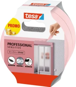 Tesa Sensitive schilderstape 25mm x 25 m (2 stuks) Discount