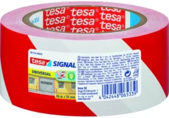 Tesa Signal waarschuwingstape rood met wit 66 m x 50 mm Online
