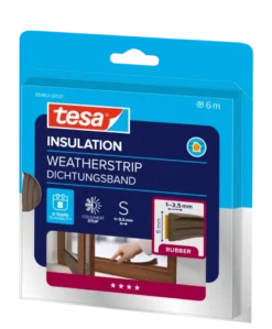 Tesa Tochtband E-profiel zelfklevend bruin 6m Clearance