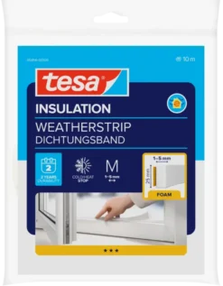 Tesa Tochtband I-profiel zelfklevend wit 25mm x 10m New