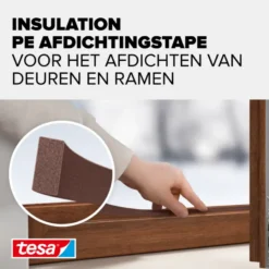 Tesa Tochtband I-profiel zelfklevend bruin 6m Online