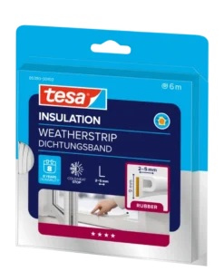 Tesa Tochtband P-profiel zelfklevend wit 6m Discount