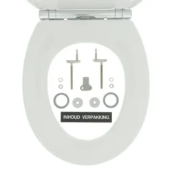 Tiger Boston wc bril wit/chroom met softclose en quick release