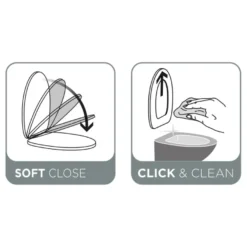 Tiger Boston wc bril wit/chroom met softclose en quick release